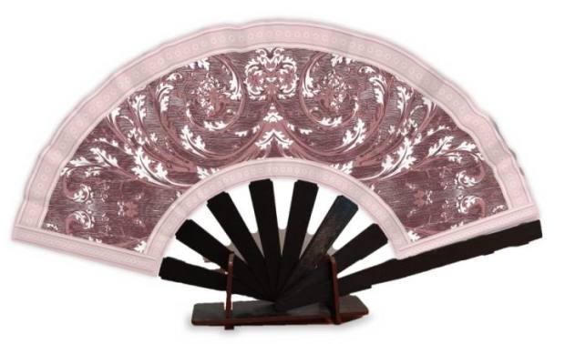 Abanico Acanto marino rosa viejo
