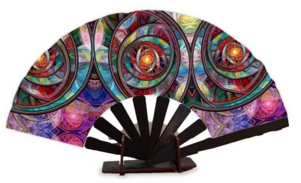 Abanico Vitral espiral